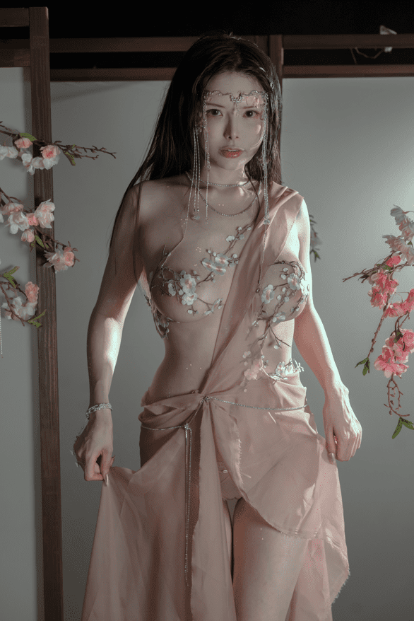 秋和柯基 – NO.63 粉 桃花神 [34P1V-639MB]