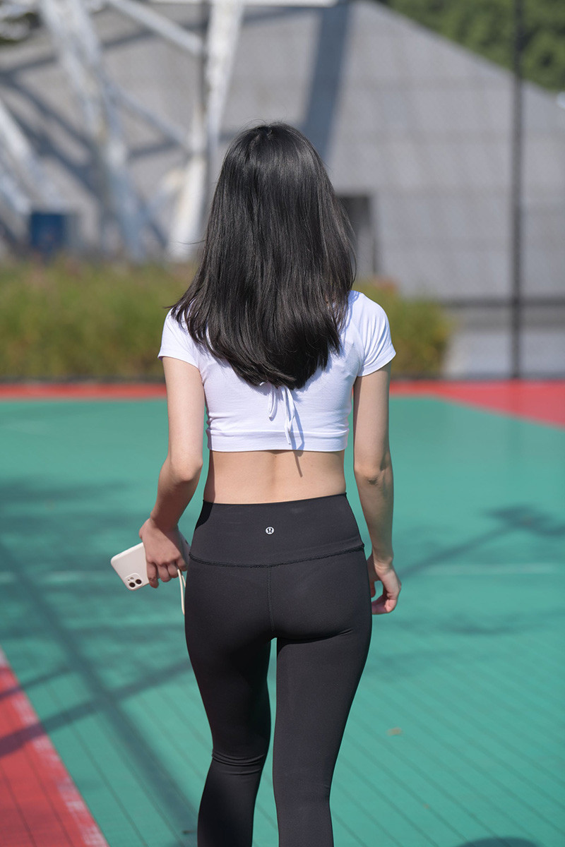 [街拍]505.[红石街拍作品]黑色瑜伽裤女孩[图片/视频/19.73G]预览图 3