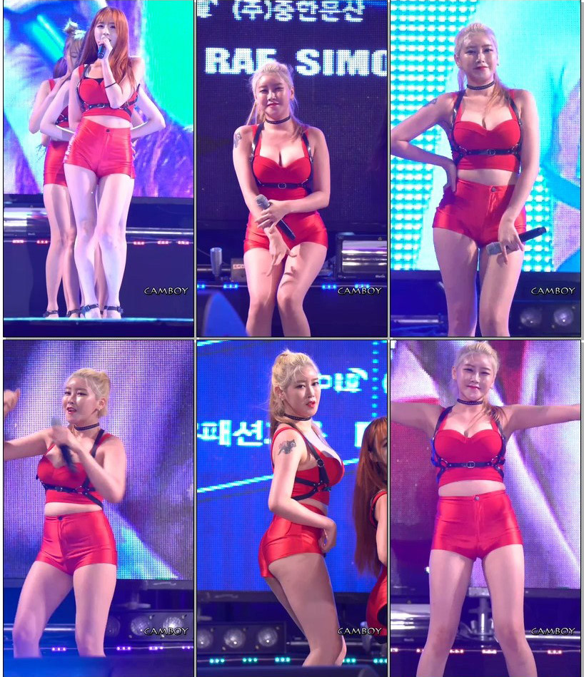 [饭拍]160804韩国女团Pocket Girls现场饭拍秀[2v/323M]