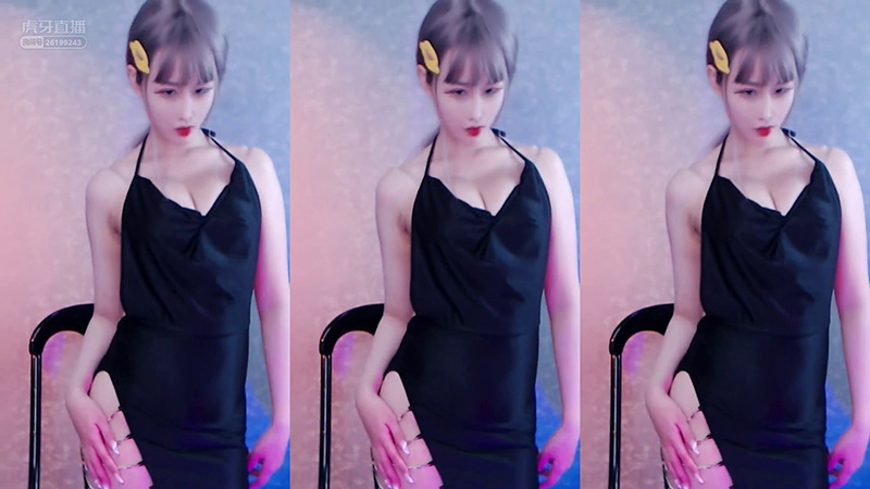 [主播] 虎牙主播鹿野藩高开叉黑裙清凉背 Life’s A Beach