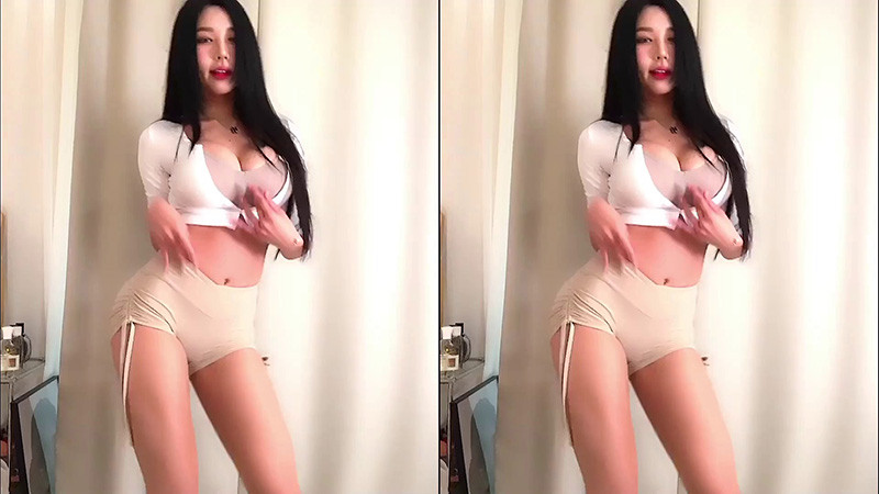 [主播]AfreecaTv韩国BJ低胸紧身裤摇摆热舞