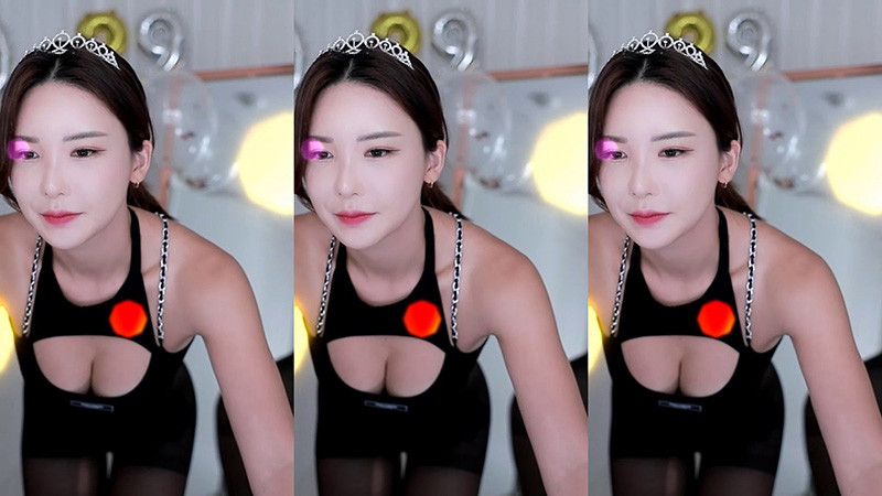 [BJ]韩国主播金瑟姬黑丝连体衣Cocaine