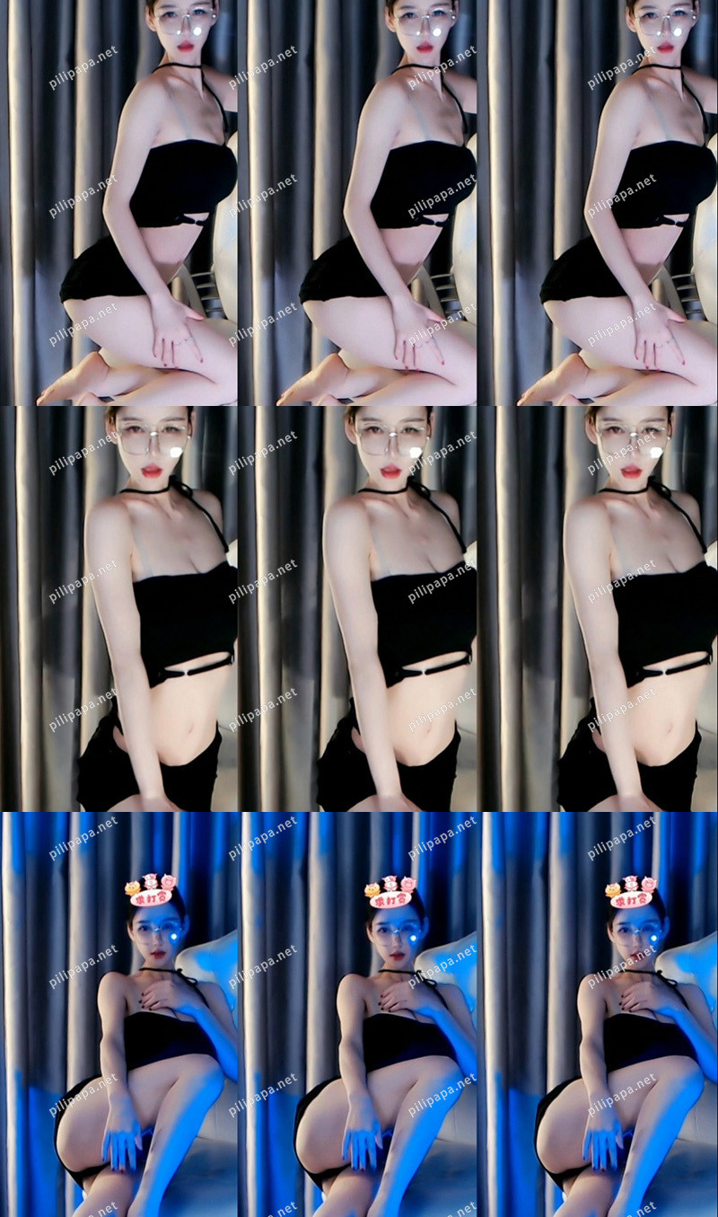 [主播]网易CC主播小安扬黑色套装椅子舞