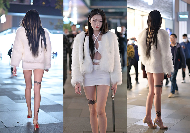 [街拍]F221.菲菲白短裙[视频/3.07G]