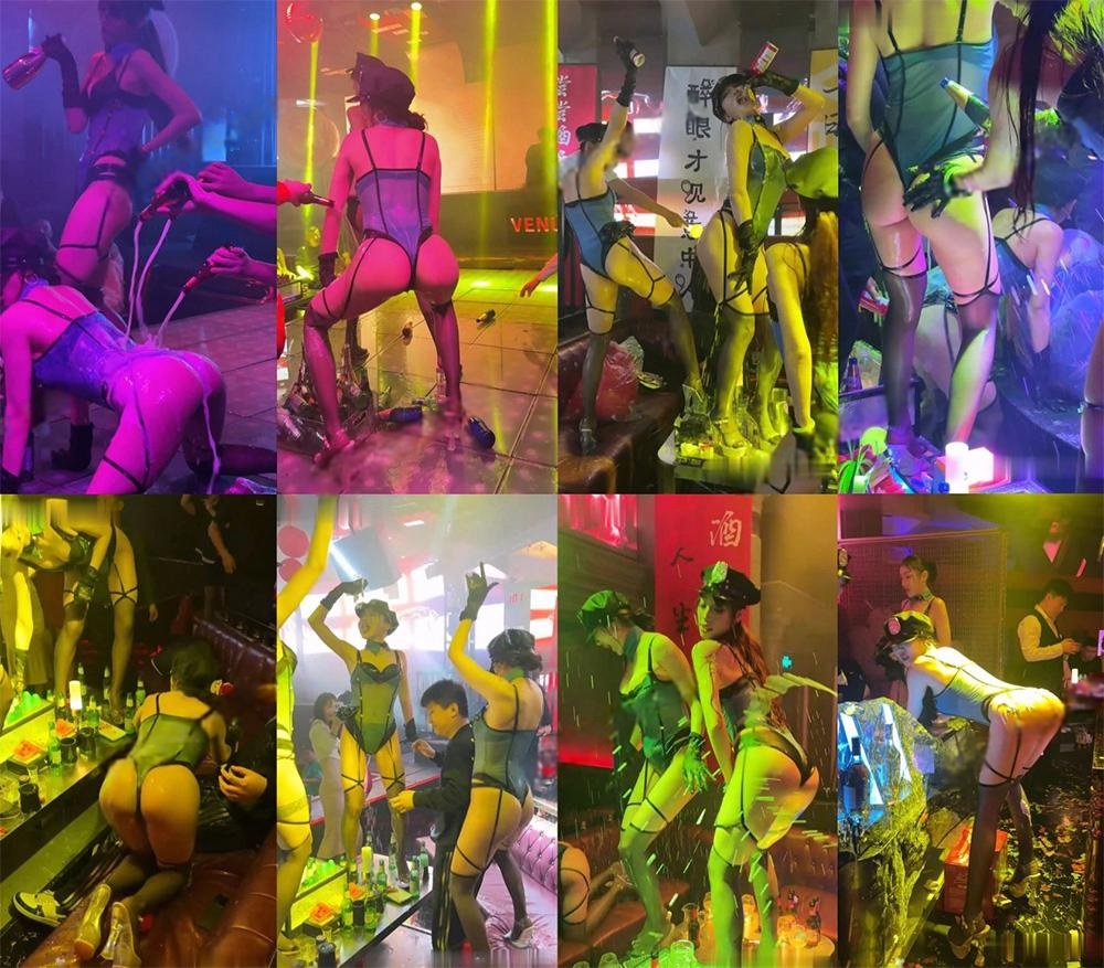 [热舞]某酒吧流出会员夜场酒水湿身热舞