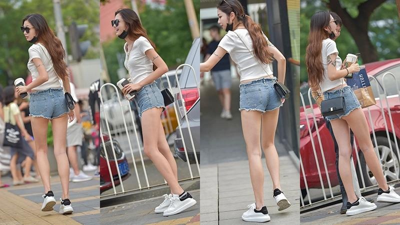 [街拍]墨镜美腿小姐姐