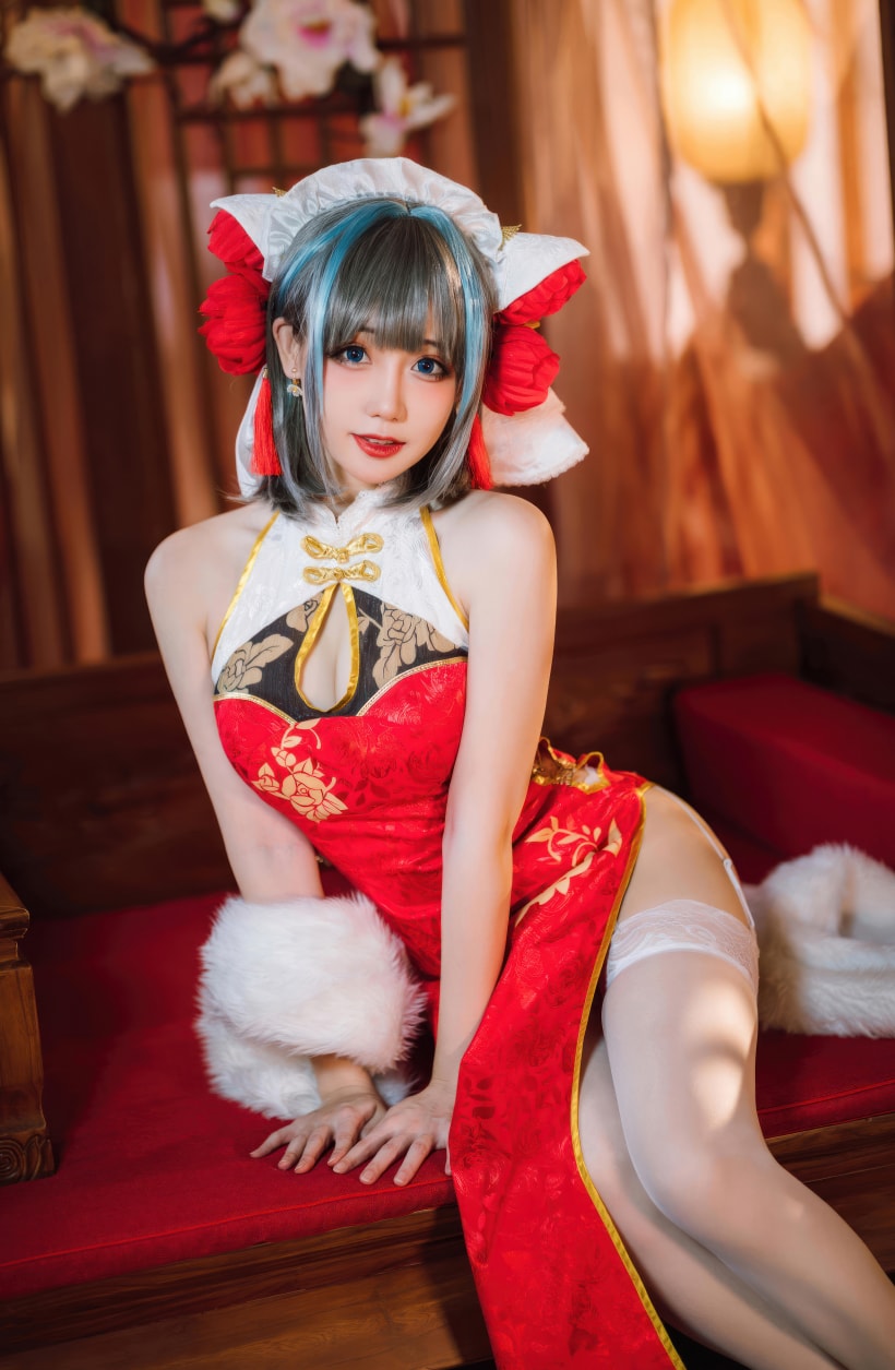 焖焖碳 NO.046 碧蓝航线-柴郡新春旗袍