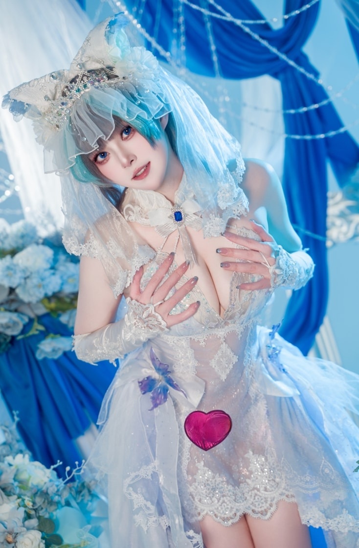 Natsuko夏夏子 – NO.82 碧蓝航线 柴郡婚纱预览图 1 Natsuko夏夏子 – NO.82 碧蓝航线 柴郡婚纱预览图 1